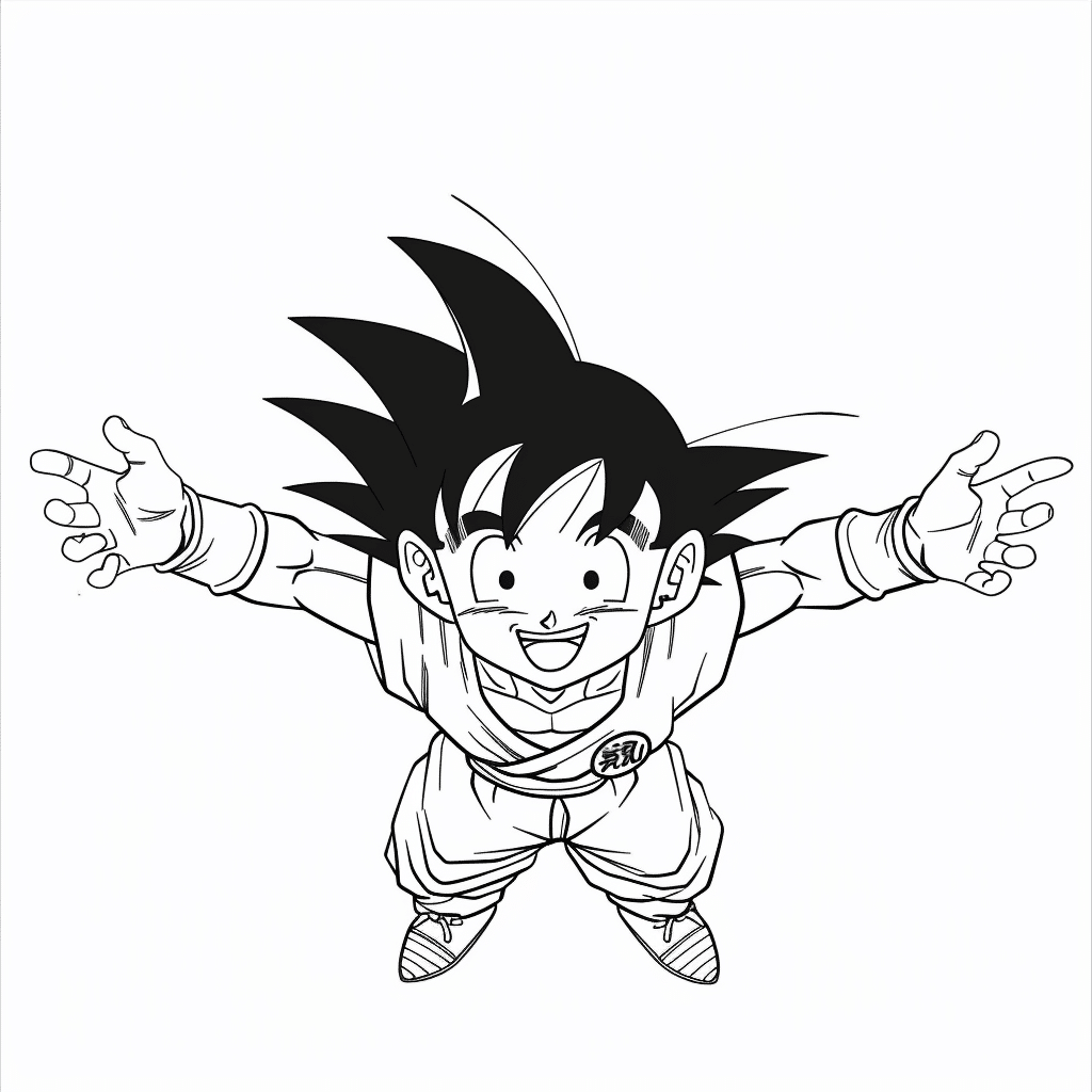 Goku Pretending to Fly