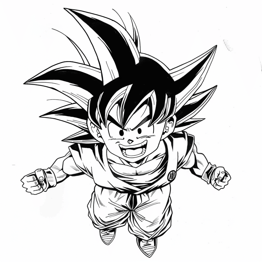 Goku Spinning Around