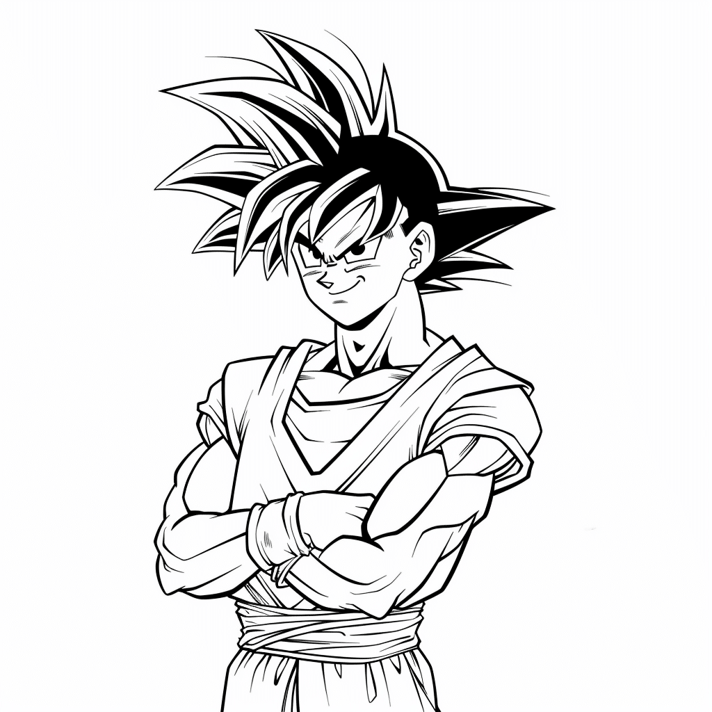 Goku Standing Relaxed Arms Crossed