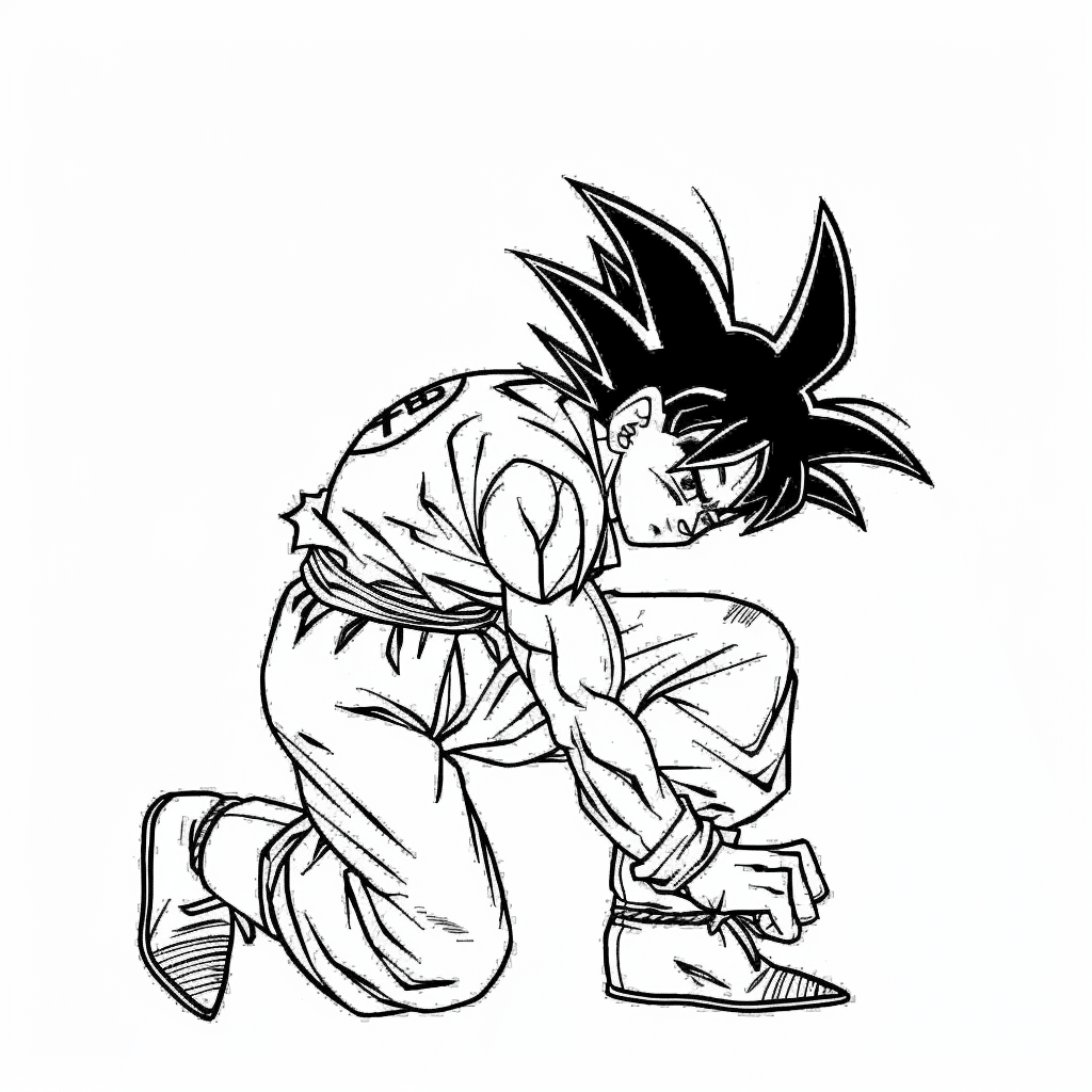 Goku Stretching Legs