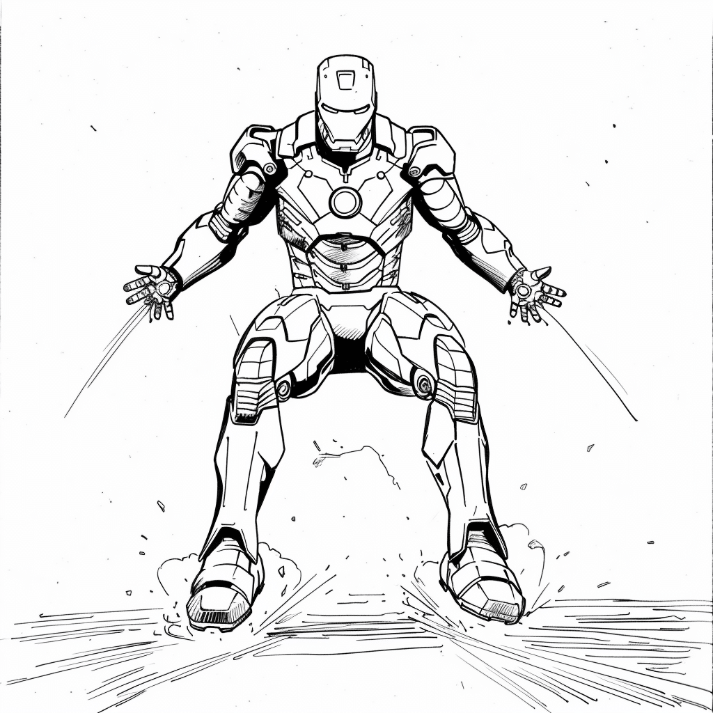 Hovering Mid-Air - Iron Man