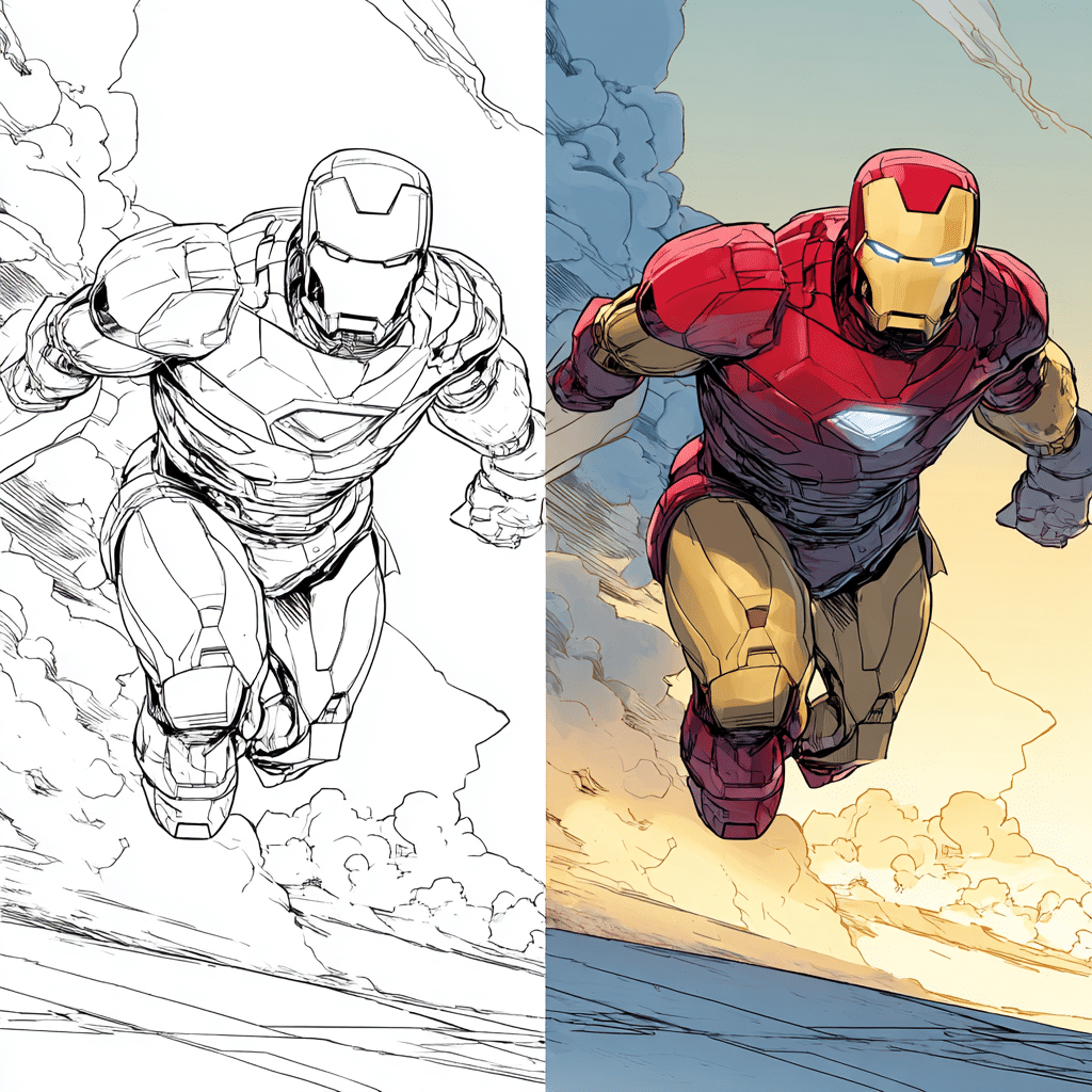 Iron Man Coloring Pages
