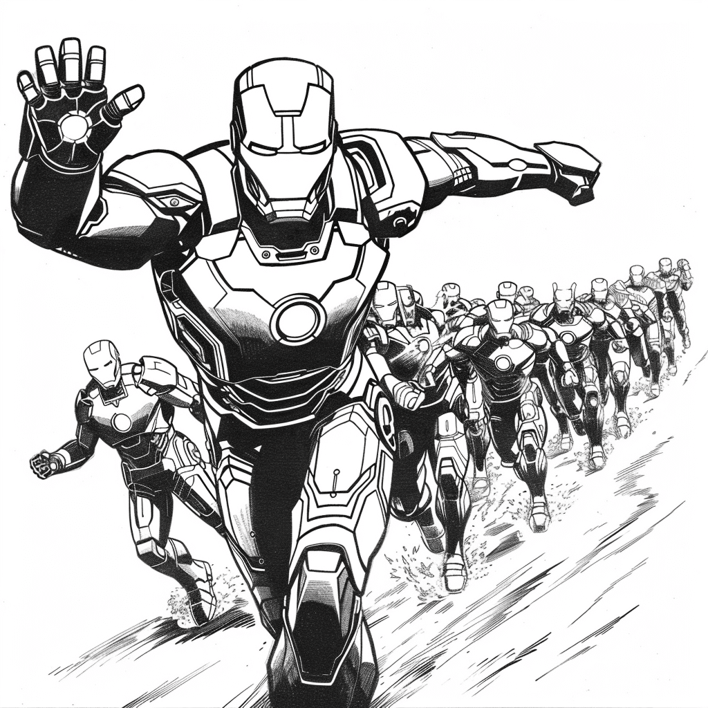 Iron Man Leading Team