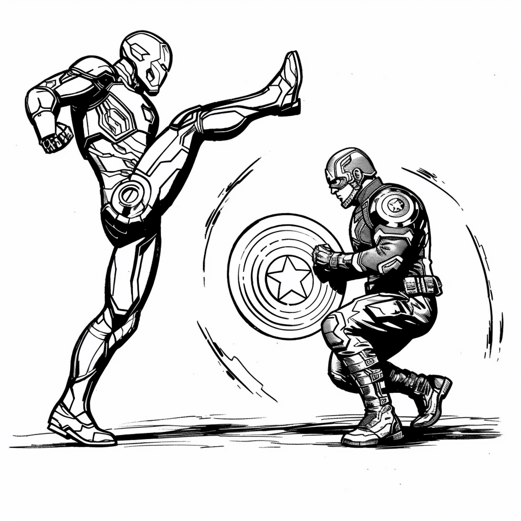 Jump Kick vs Shield Guard - Iron Man