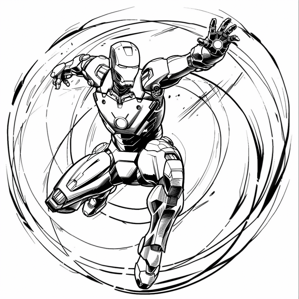 Jump Twist Mid-Air - Iron Man