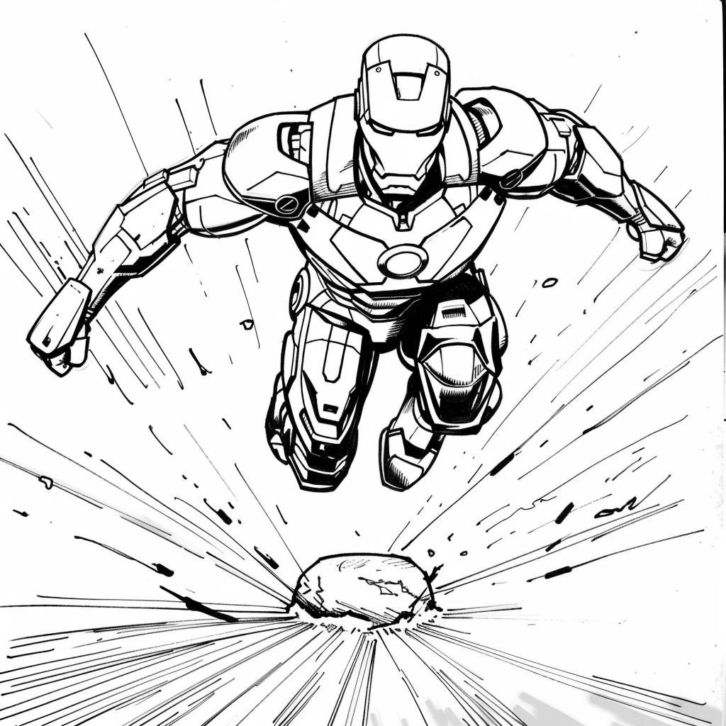 Jumping Over Object - Iron Man