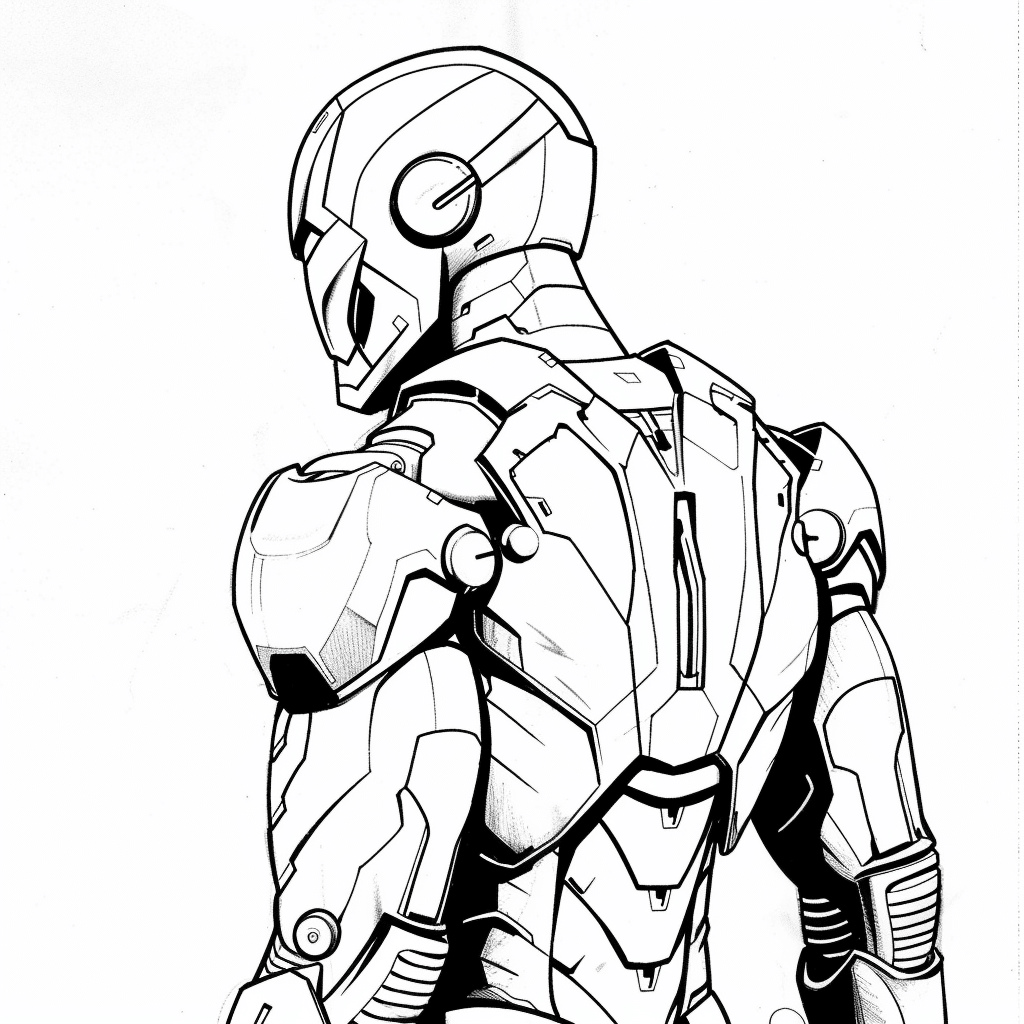 Looking Behind Pose - Iron Man