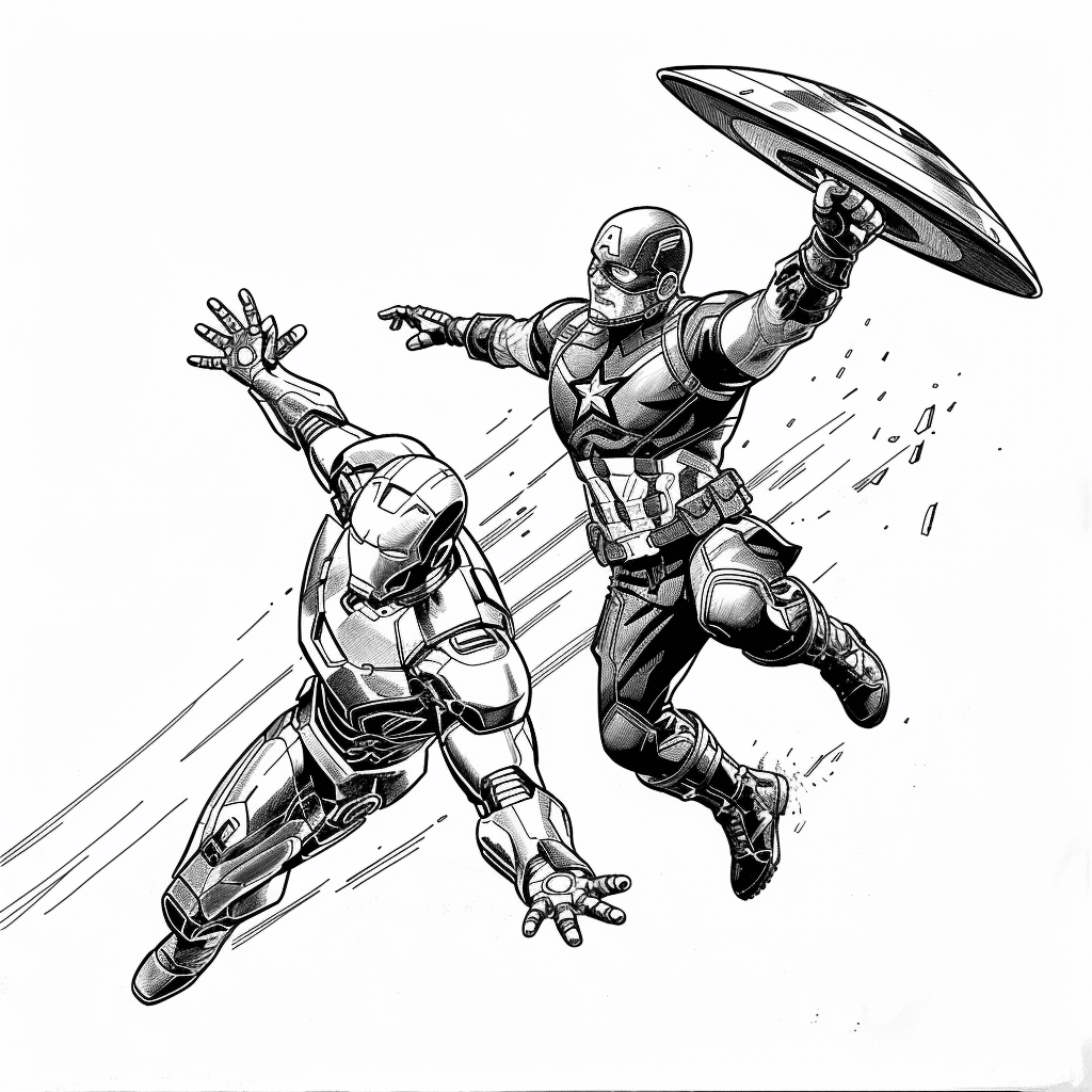 Mid-Air Clash - Iron Man