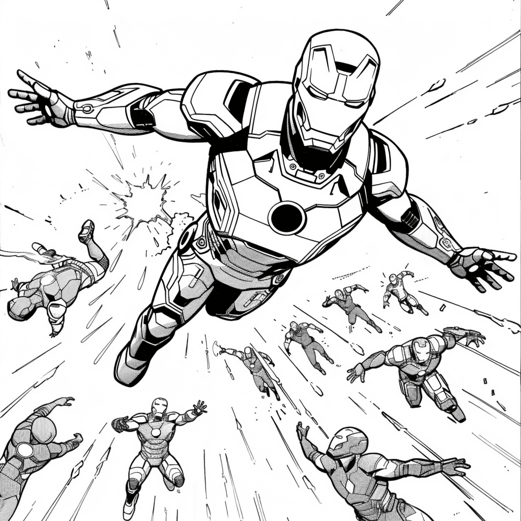 Mid-Air Team Attack - Iron Man