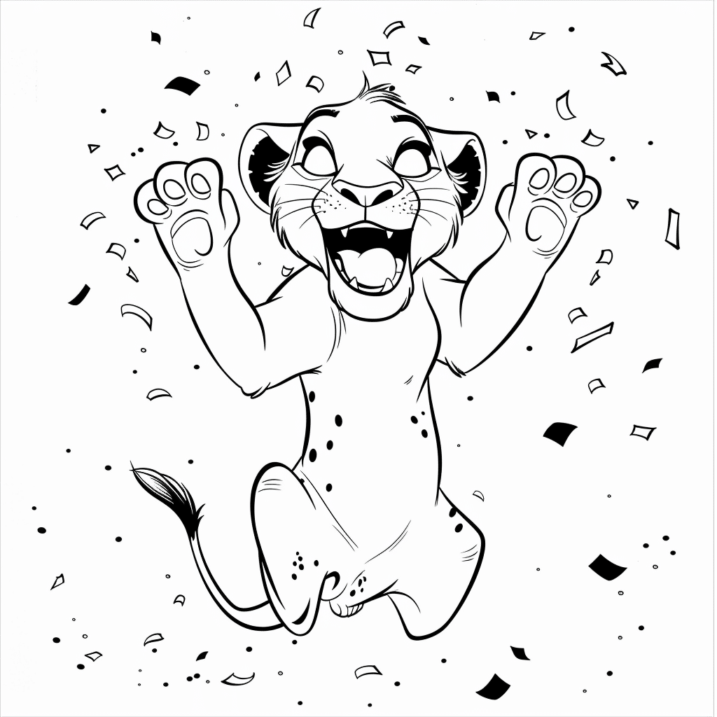 Nala Celebrating with Jump