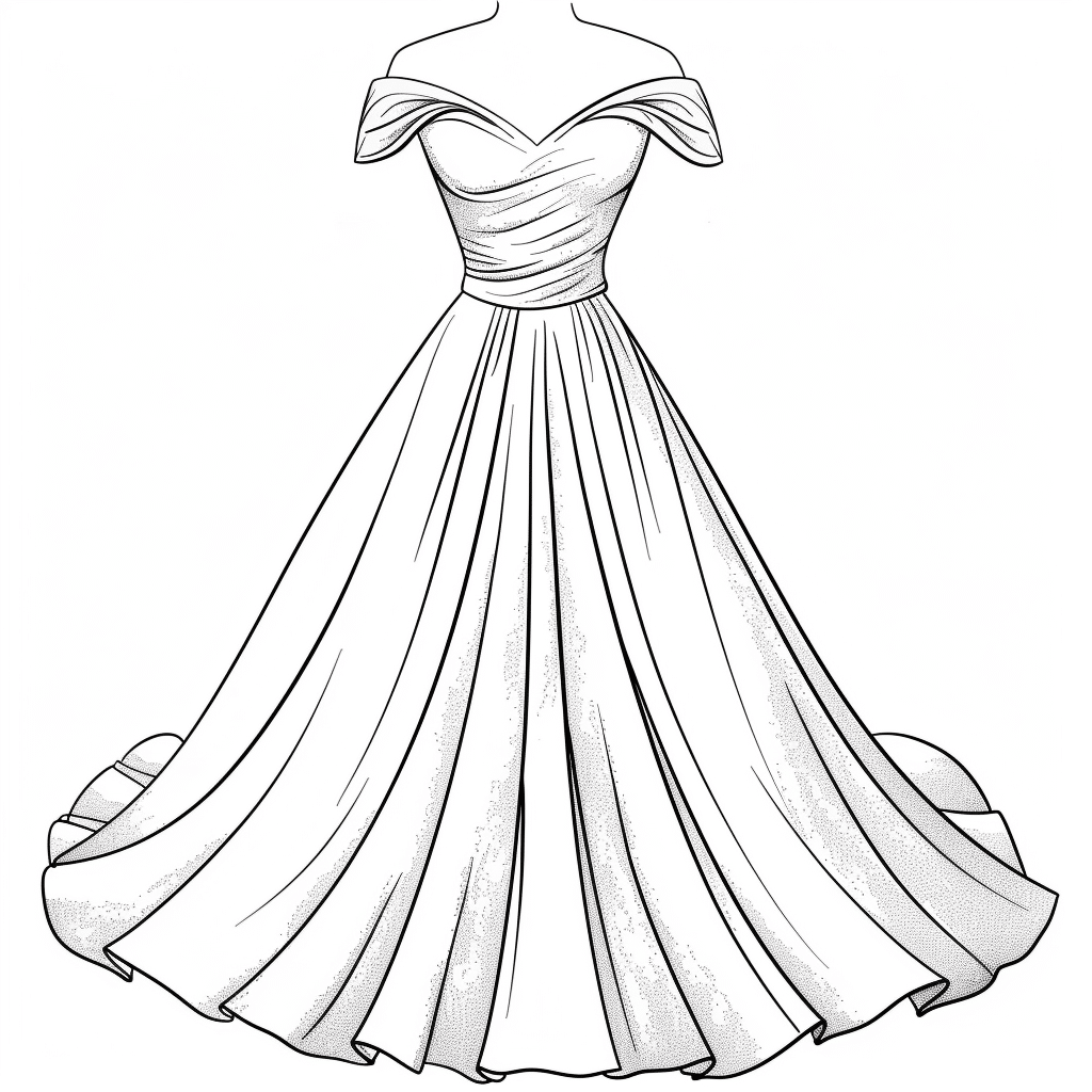 Off-Shoulder Princess Dress
