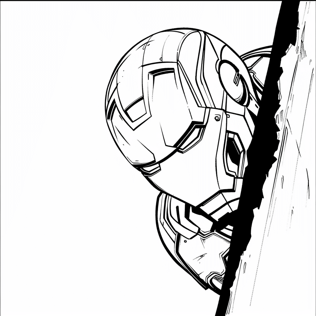Peek From Corner - Iron Man