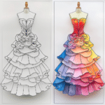 Princess Dress Coloring Pages