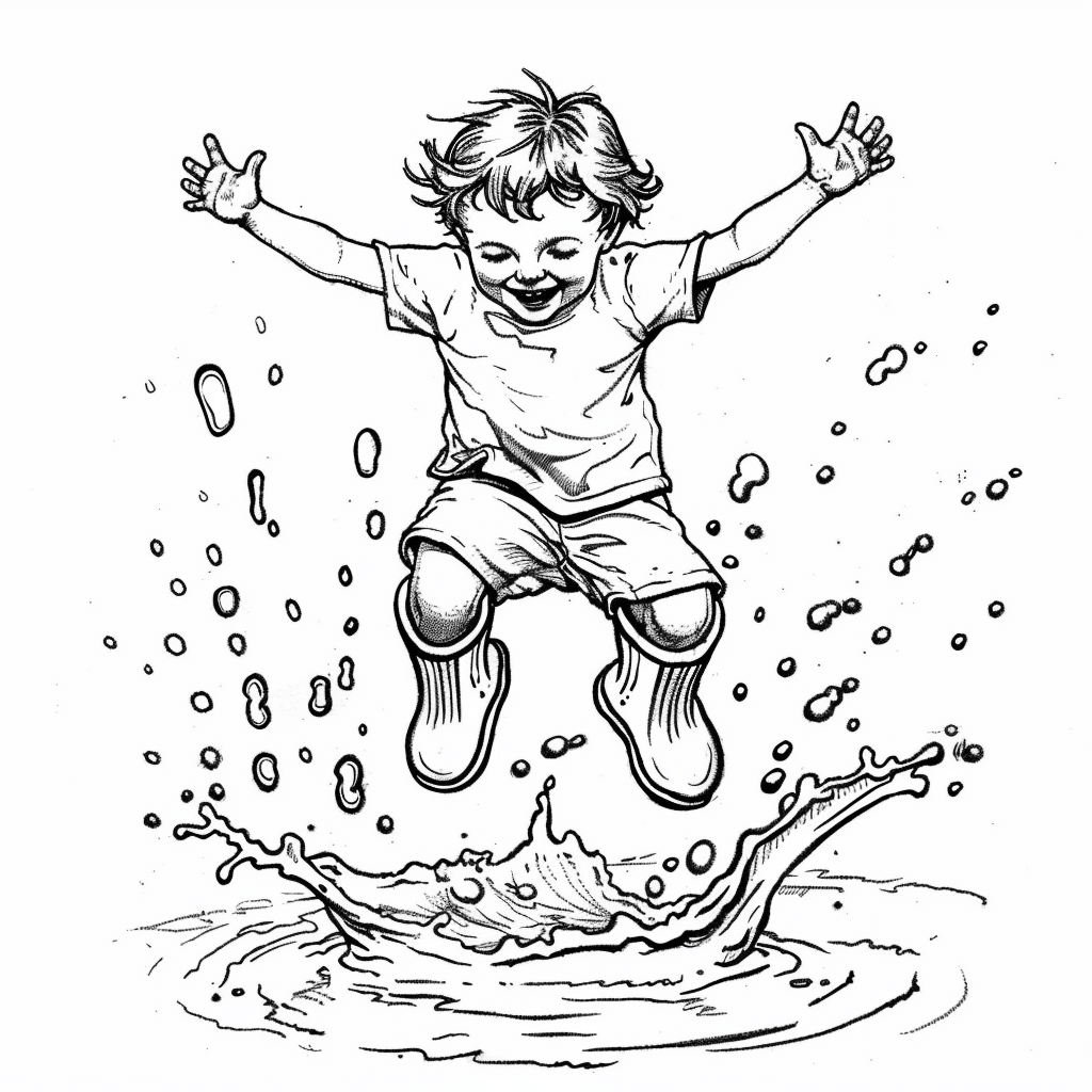 Rain Boot Splash Fun