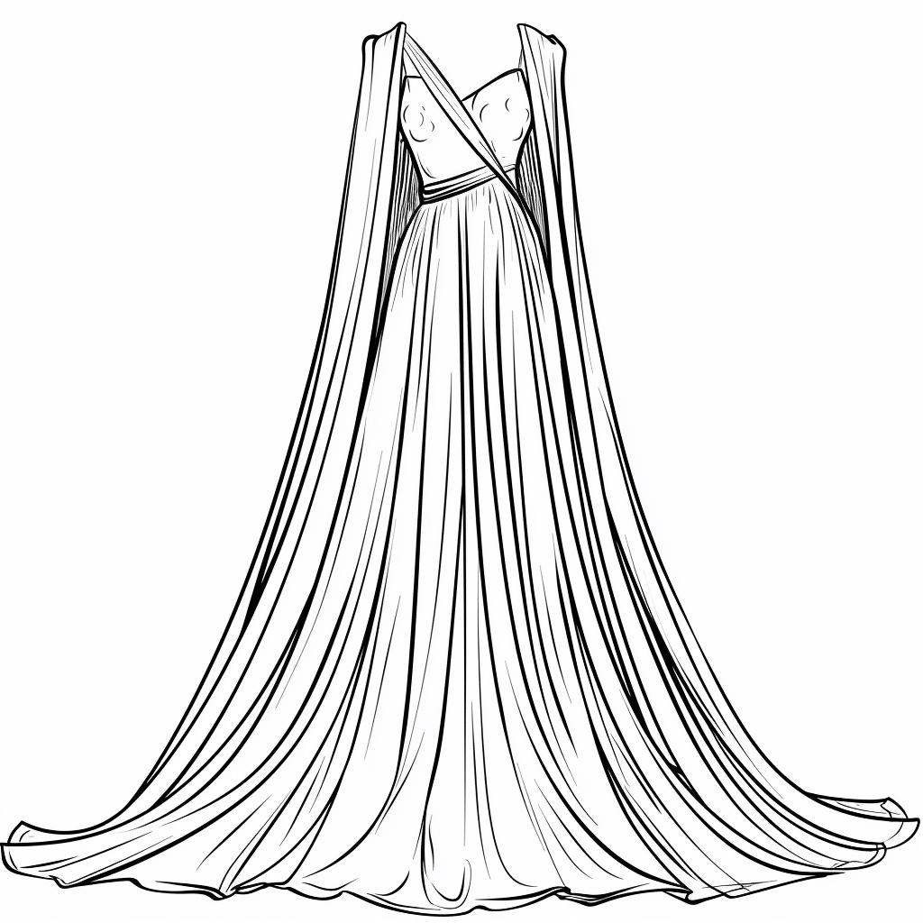 Royal Curtain Style Dress