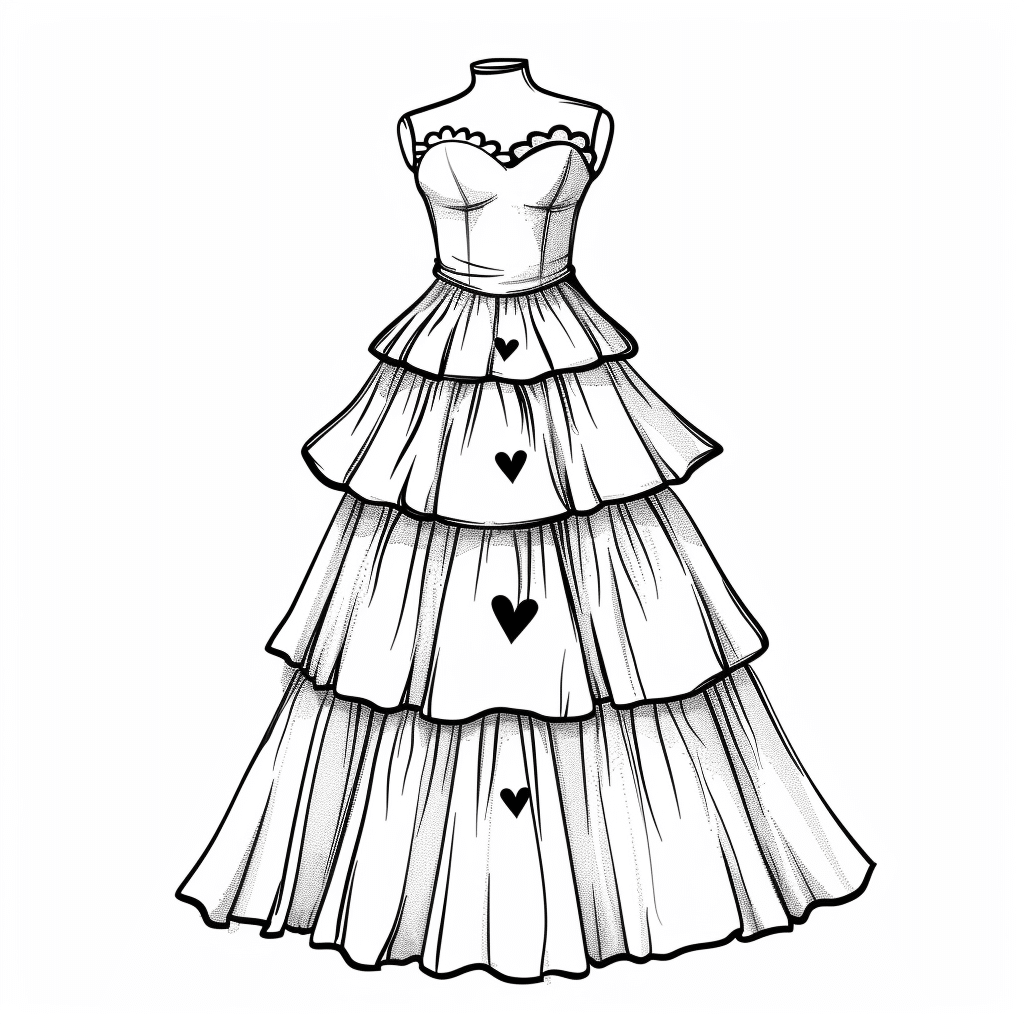 Royal Heart Layer Dress