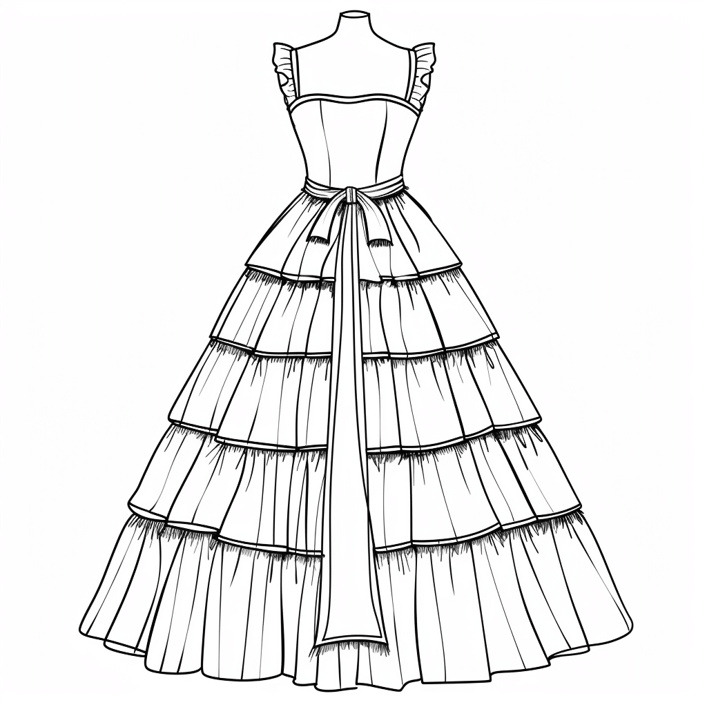 Royal Layer Ribbon Dress