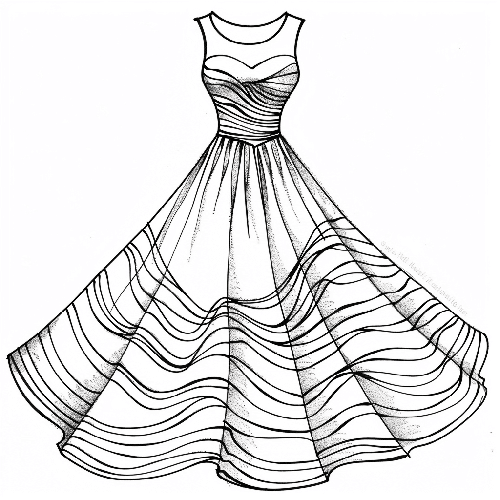 Royal Spiral Dress
