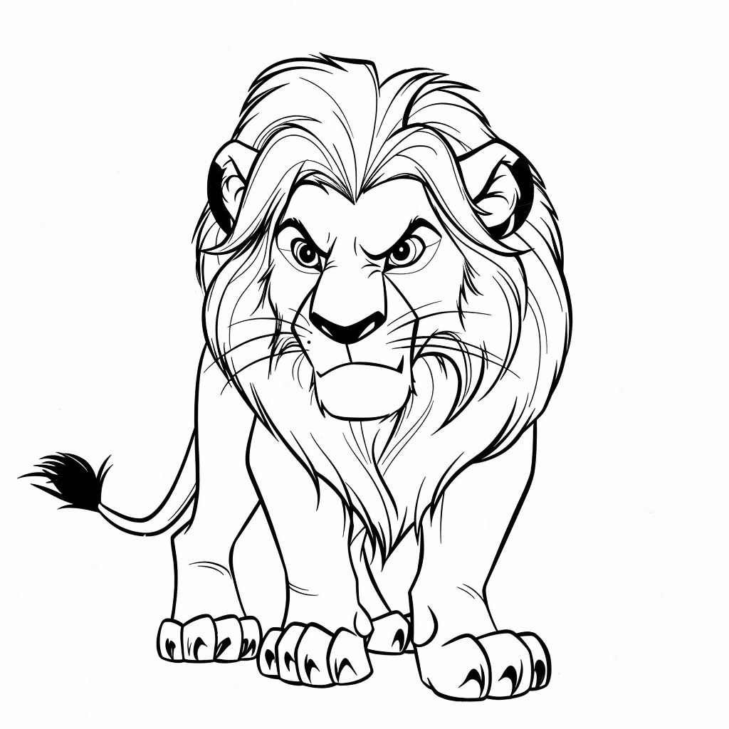 Scar Walking Slowly Forward