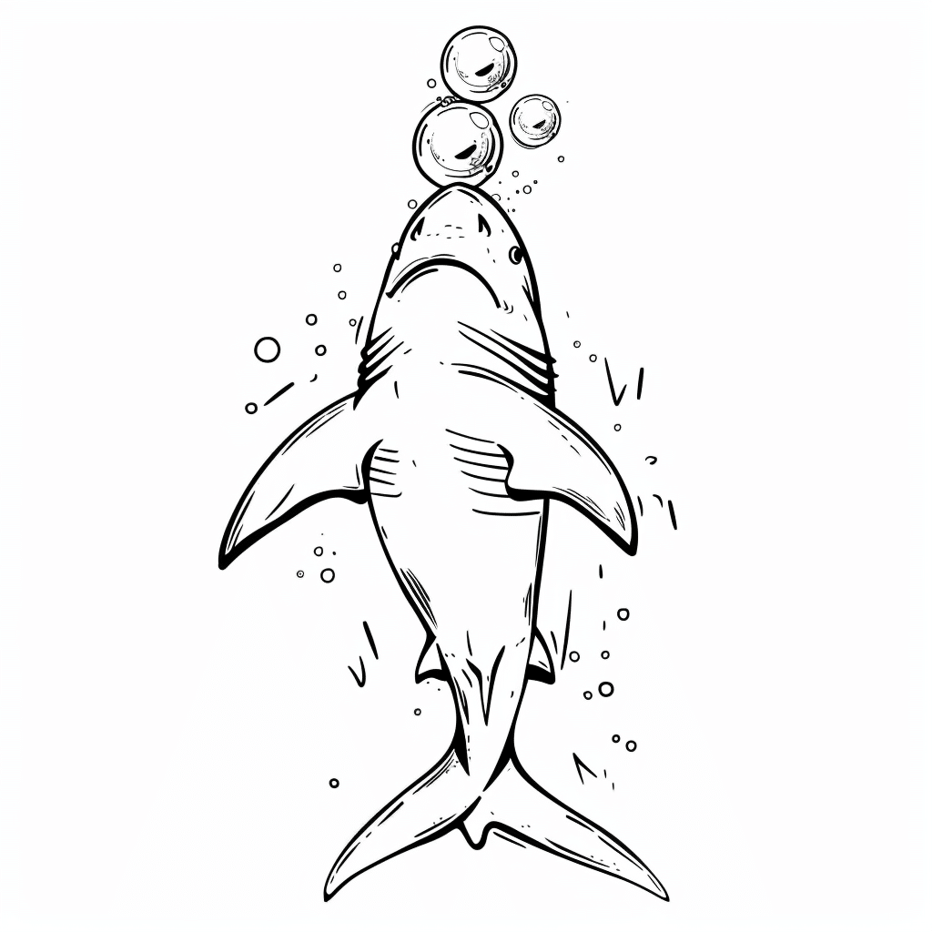Shark Balancing Bubble Stack