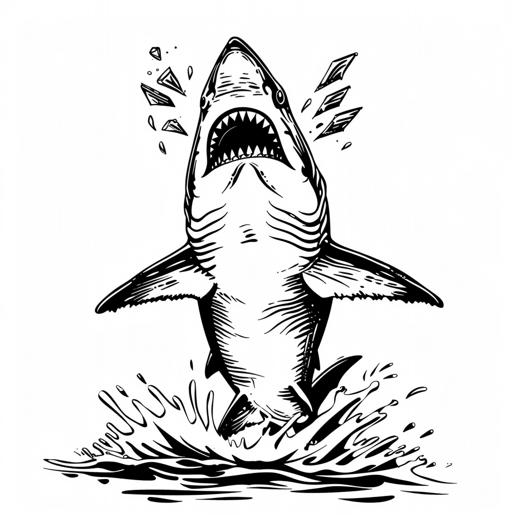 Shark Celebrating Jump