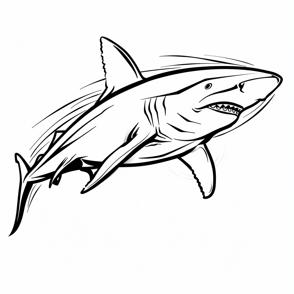 Shark Curving Around