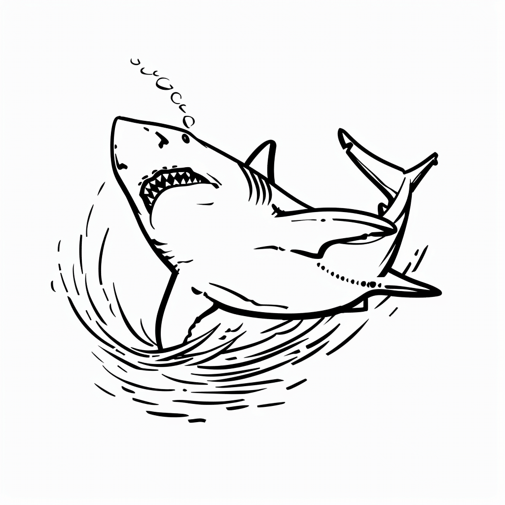 Shark Doing Side Flip