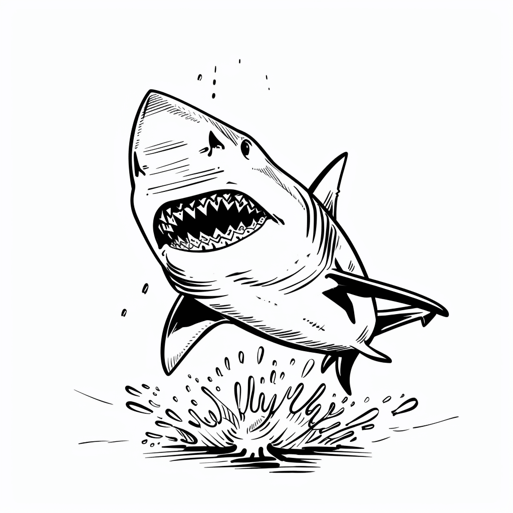 Shark Doing Small Hop
