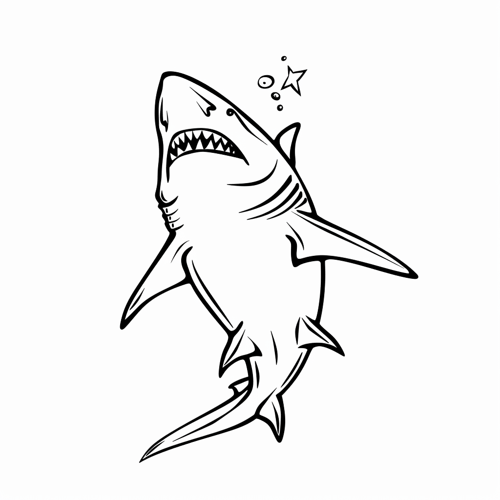 Shark Exploring Upward