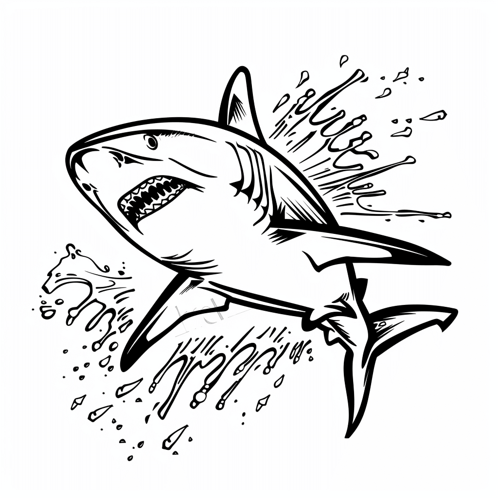 Shark Flipping Tail