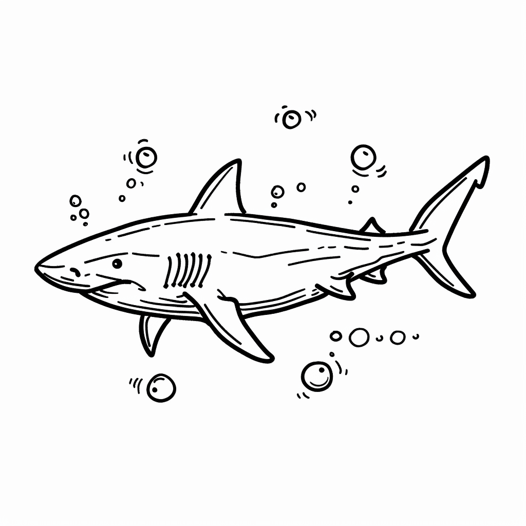 Shark Floating Calmly