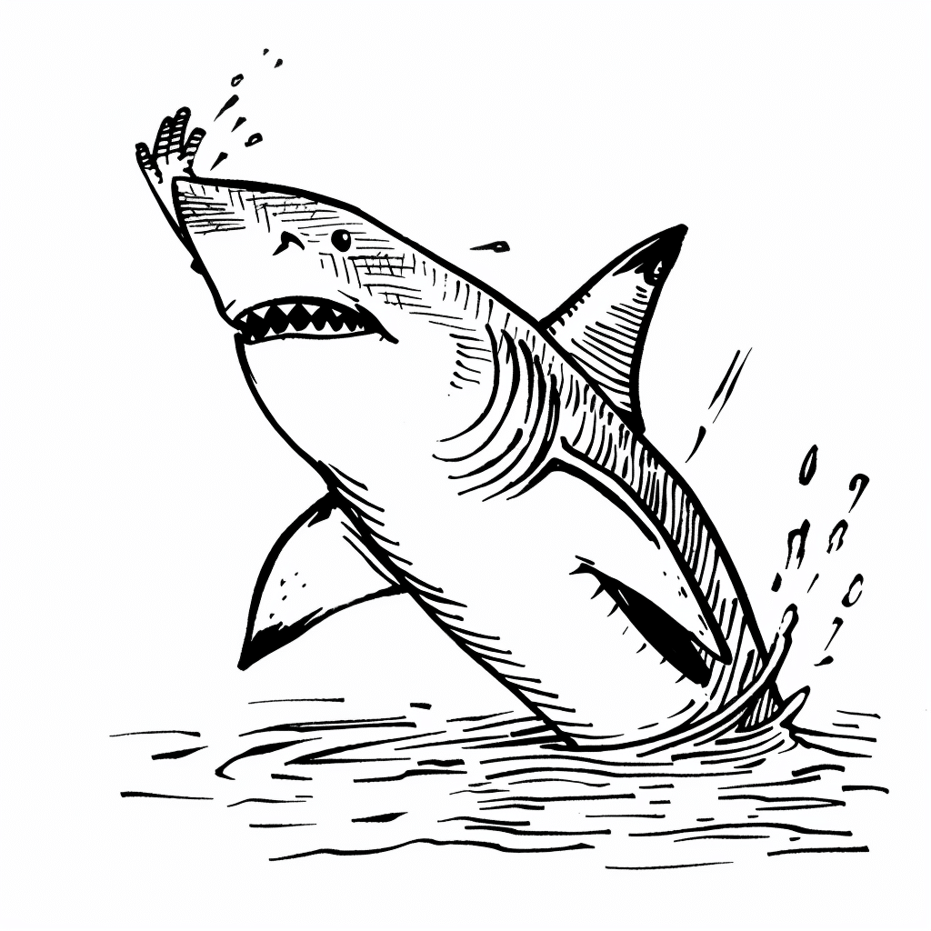 Shark Greeting Wave