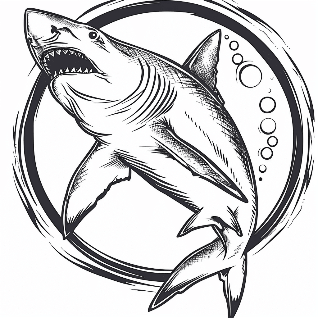 Shark Jumping Through Ring