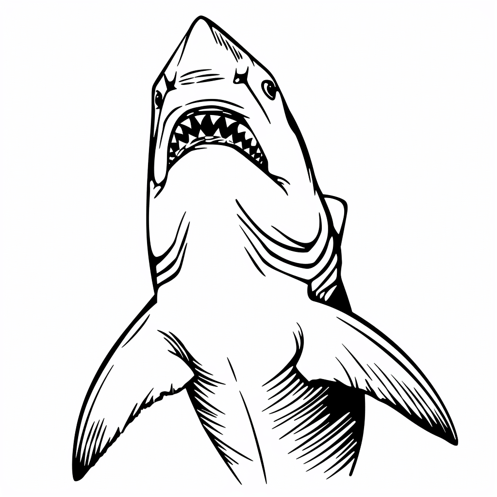 Shark Looking Up