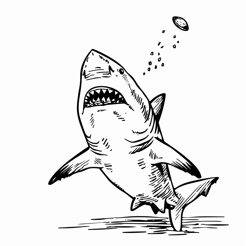Shark Playing Catch