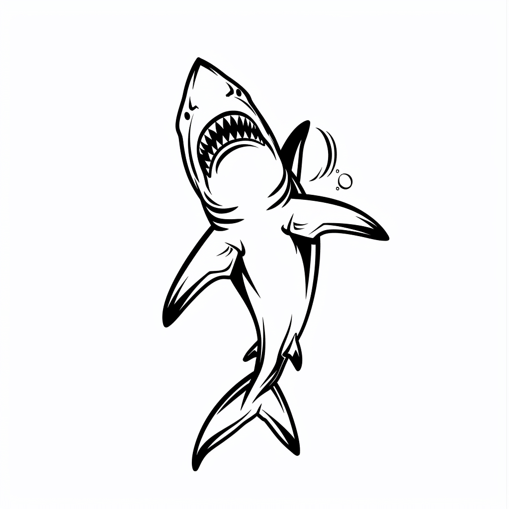 Shark Raising Tail