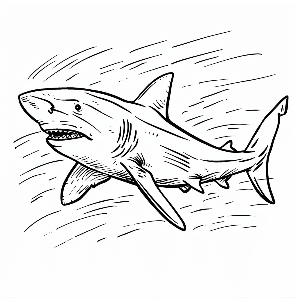 Shark Sliding Playfully