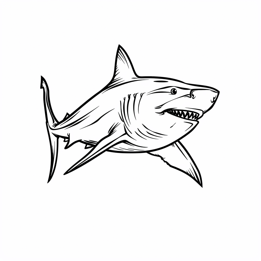 Shark Smiling Calmly