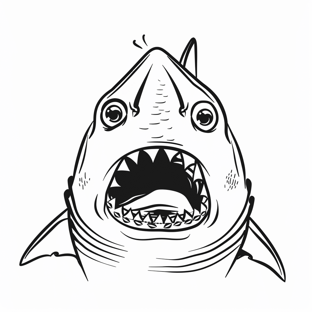 Shark Surprised Face
