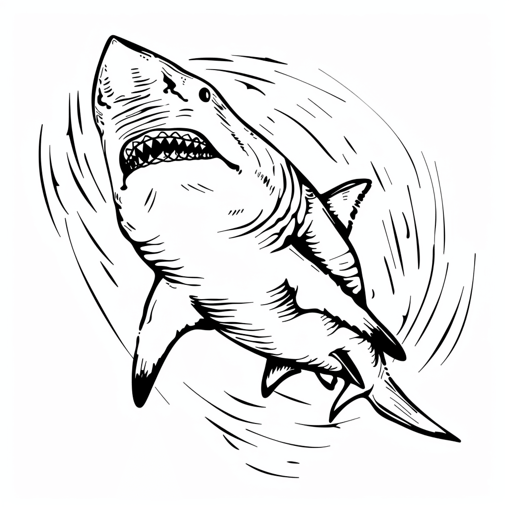 Shark Swimming Backwards