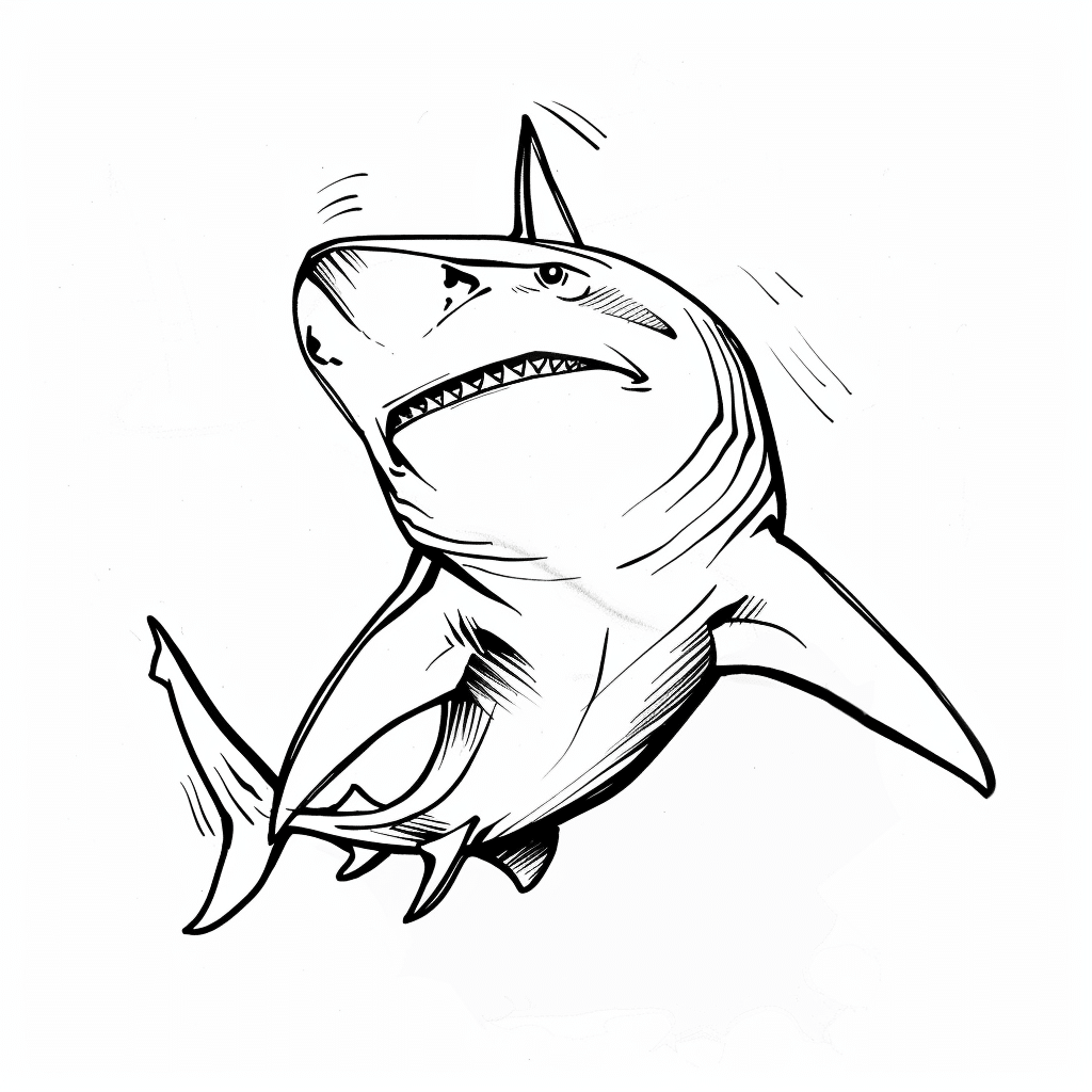 Shark Tilting Sideways