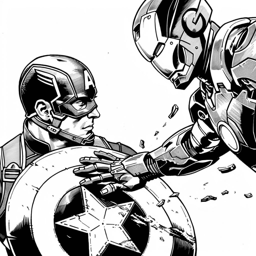 Shield Block Close-Up - Captain America