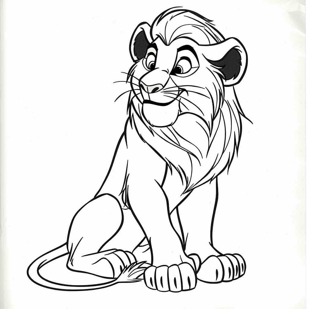 Simba Sitting Proudly