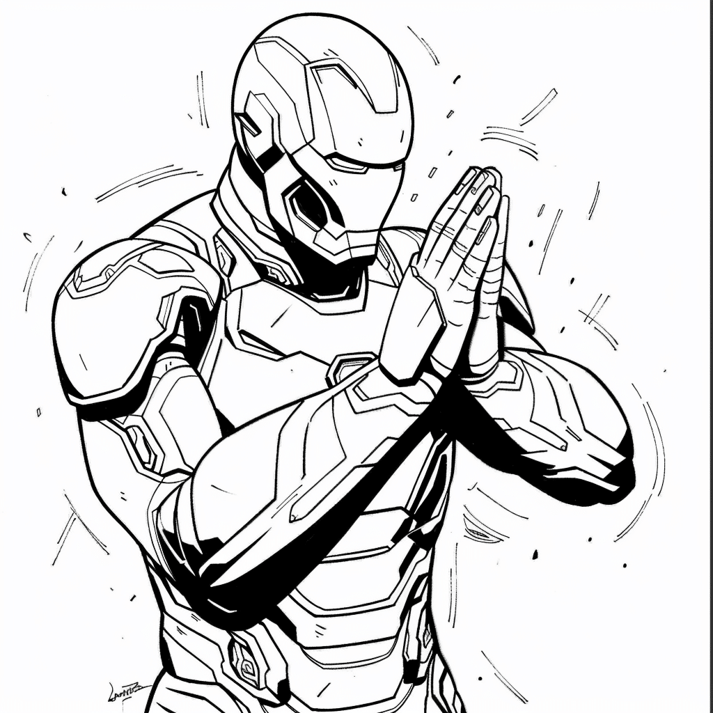Simple Clap Pose - Iron Man