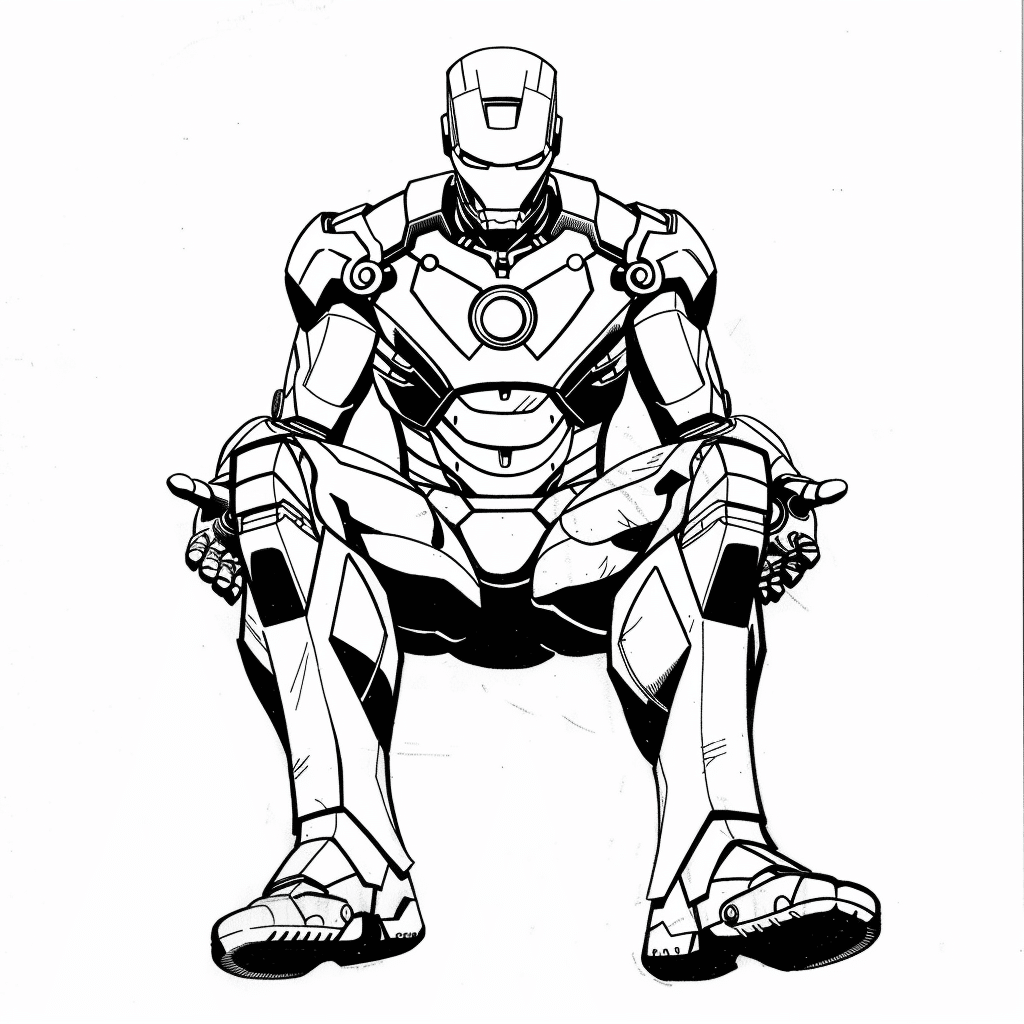Simple Hover Sit - Iron Man
