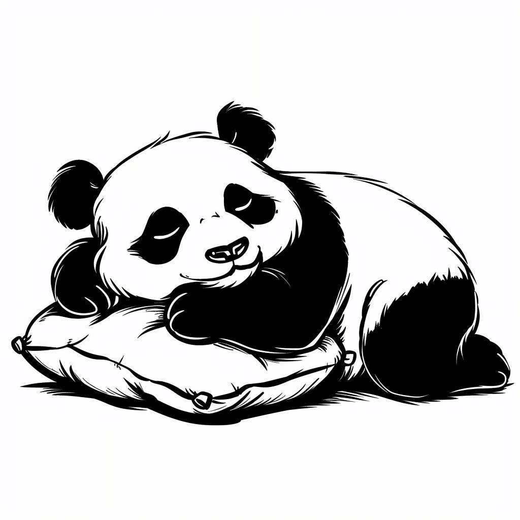 Sleepy Panda Hugging Pillow