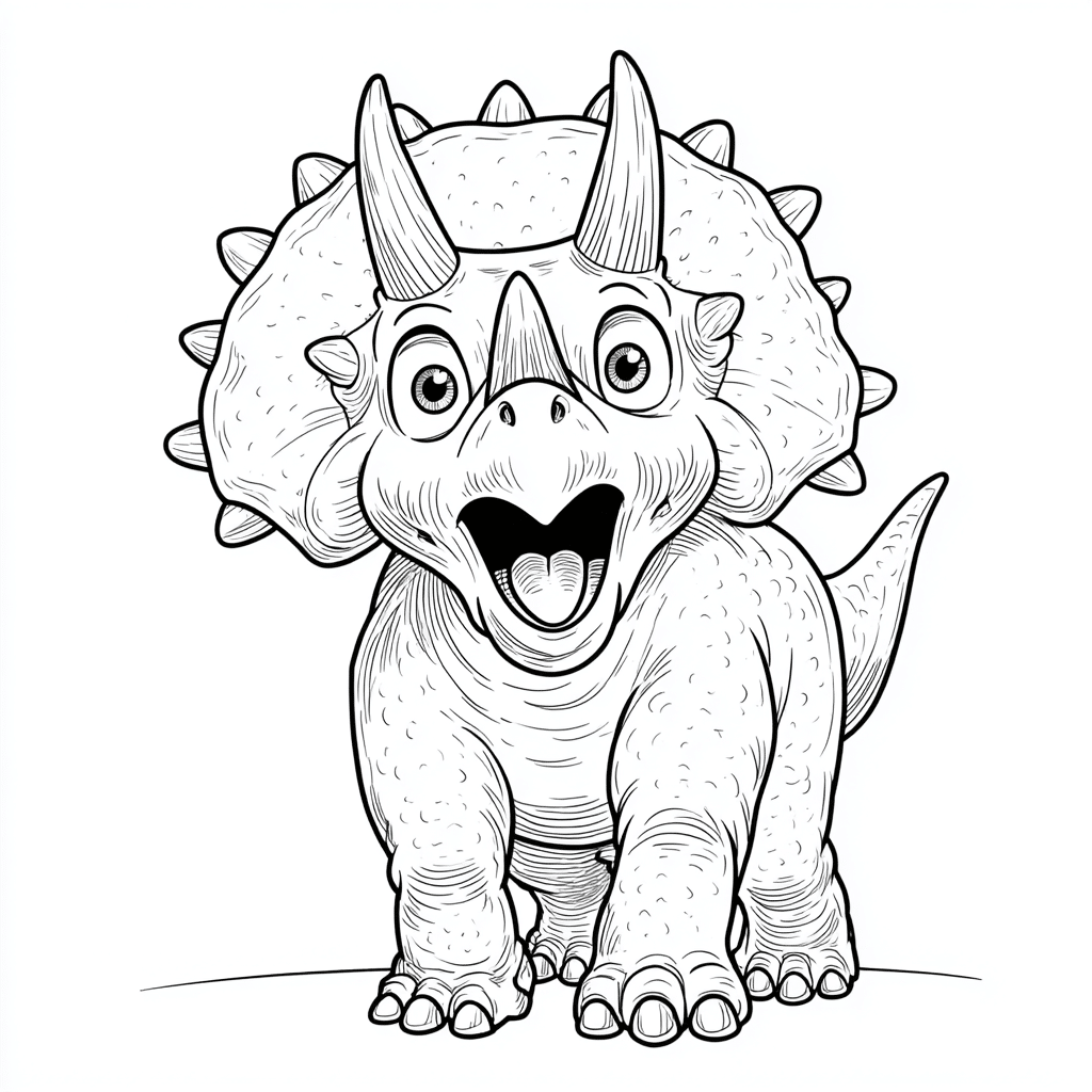 Surprised Triceratops