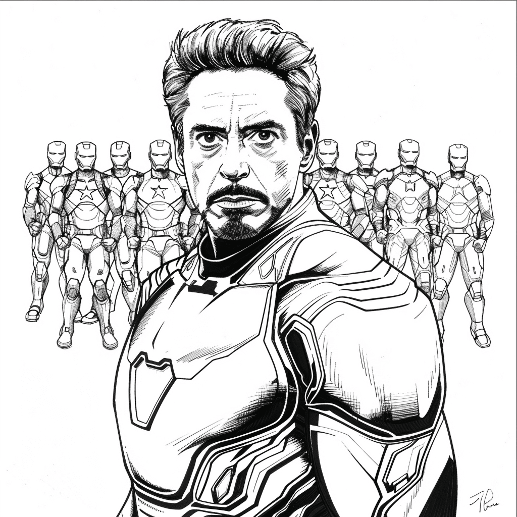 Team Standing Guard - Iron Man