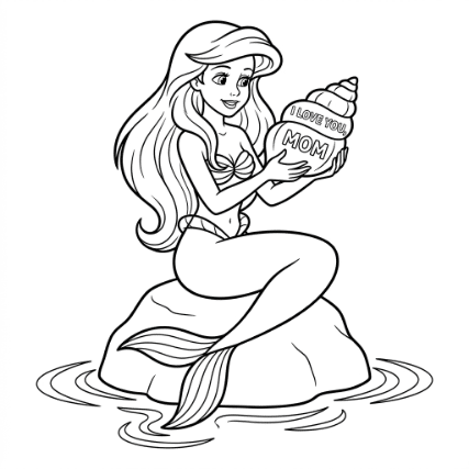 Ariel Ocean Heart
