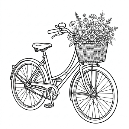 BICYCLE WITH A BASKET